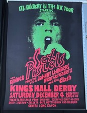 Sex Pistols - Anarchy In The UK Tour Poster - Kings Hall Derby 1976 Punk Reprint