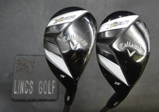 Set of 2 Callaway X Hot 16° 2 + 20° 3 Hybrids Stiff Steel Shafts*