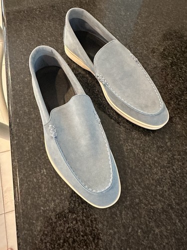 Mens light blue - mens, suede