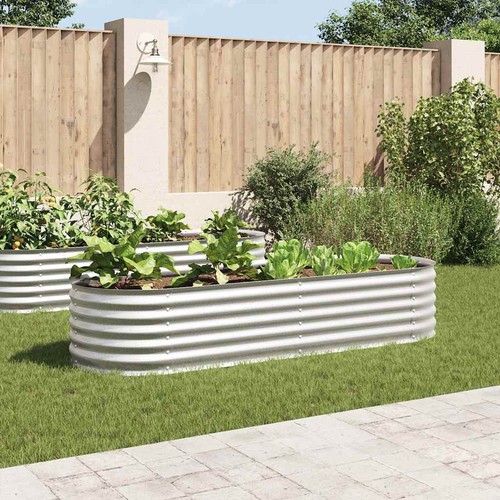 Galvanised steel raised garden - steel,