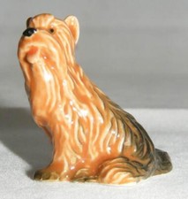 Klima Miniature Porcelain Anima Figure Yorkshire Terrier Sitting Head Left E392