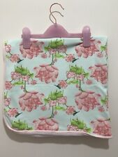 Baby Girls Designer Ted Baker Mint Floral Lotus Print Pram Cot Blanket