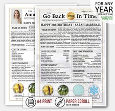 born back in this the year 2007 18th personalised birthday present gift idea V6B