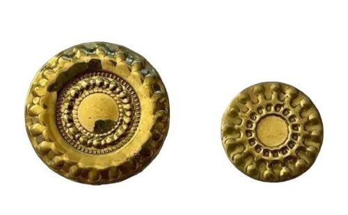Rocking horse rosettes brass - rosettes,