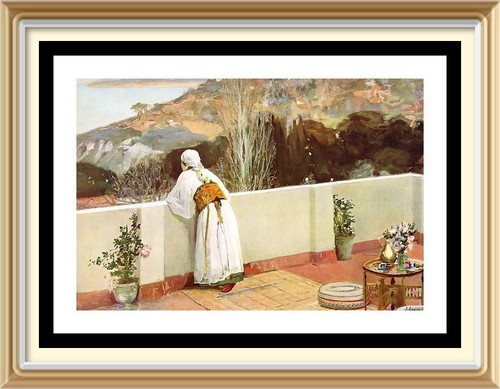 100 old original lithograph - 100+yr,