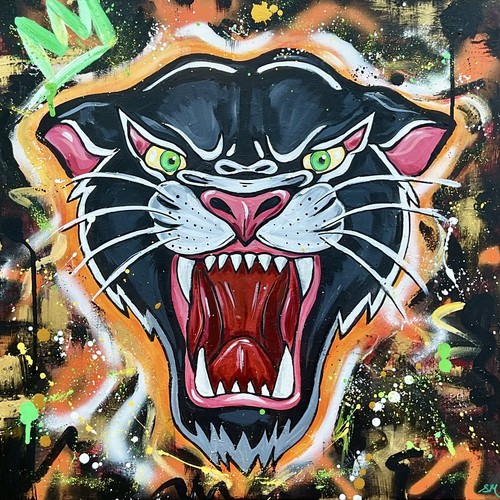 Panther original acrylic - panther,