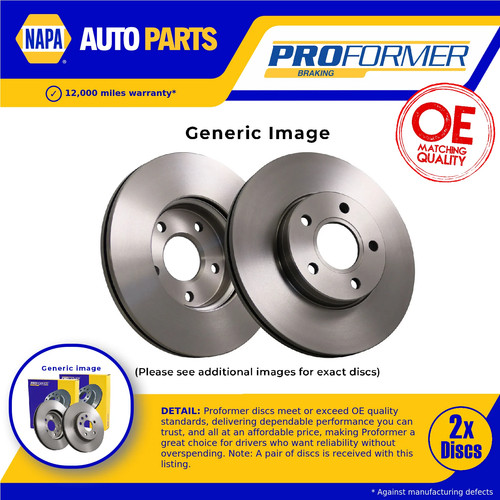 Brake discs pair vented - 2x,