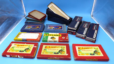 Ten Meccano empty outfit boxes (E) plus spare bases