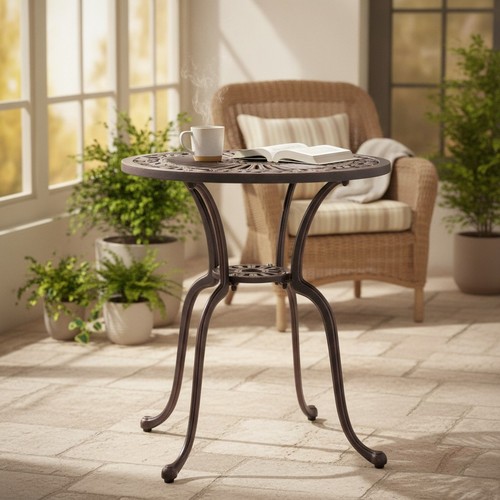 Cast aluminum patio dining - aluminum,