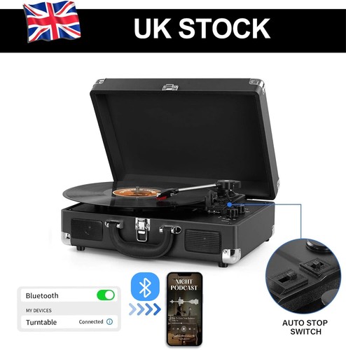 Portable vinyl record player - ,