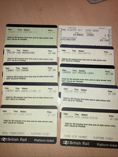 Platform tickets - x., (