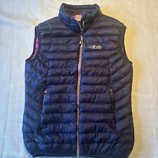 Rab Body Warmer 10 Navy Pertex Microlight Down Fill Puffer