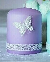 Butterfly hand made pillar - made,