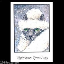Russian Blue cat art 6