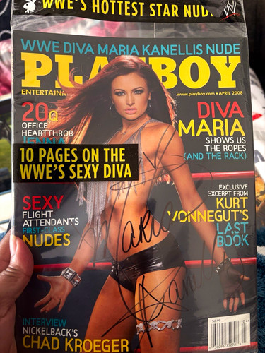 Playboy april 2008 - playboy, signed