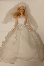 Blushing Bride Barbie with Stand