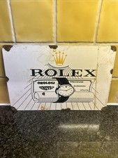 Rolex Dealer Enamel Advertising Sign