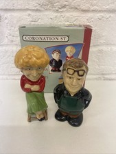 Wade Ceramics Coronation Street Jack And Vera Salt And Pepper Pots Boxed 1999