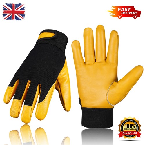Leather work gloves - leather,