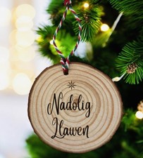 Nadolig Llawen Baubles Welsh