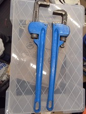 Set of two pipe wrenches, Stilson Type, Drop Forged, 24"