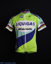 Liquigas Bianchi 2005 Mario Cipollini champion rare cycling jersey size M