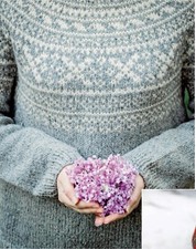 Knitting Pattern copy ladies designer Nordic knitting sweater Aran 37" -58" 868J