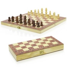 3 in 1 Hand Made Wooden Chess