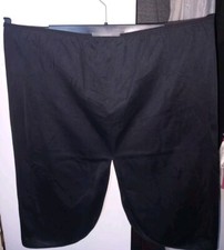 Vintage St.Michael (M&S) Silky Black Short Underskirt To Fit Hips 38-40 Inch