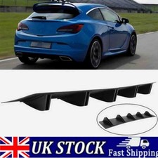 For Vauxhall Astra VXR Rear Diffuser 10 Fins Lower Bumper Lip Splitter Spoiler M