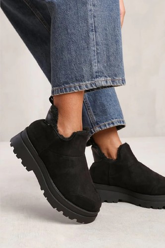 Faux fur lined - lined, ankle