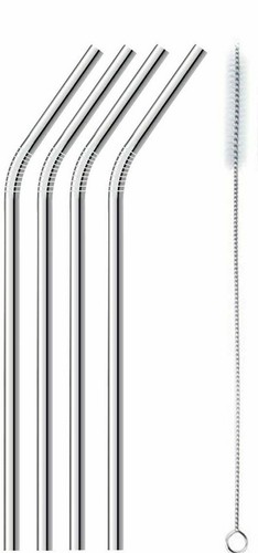Metal straws reusable mix - metal,