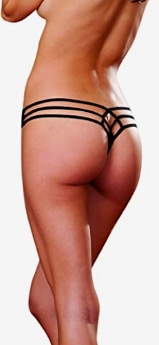 Dreamgirl black satin lace - &,