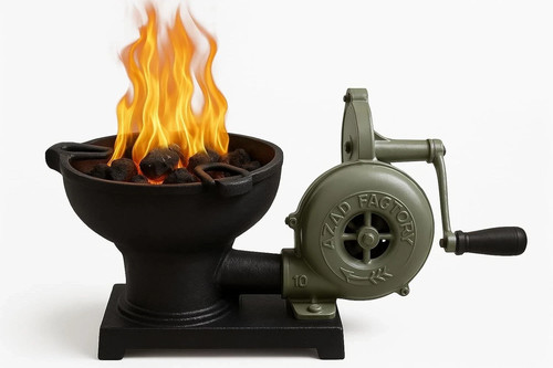 Forge furnace with - forge, hand