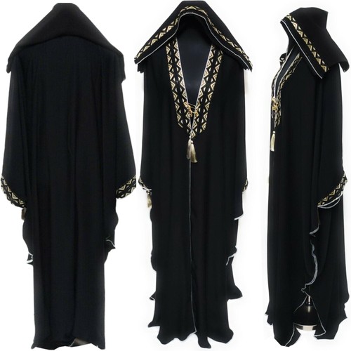 Khadija modest black abaya - black,