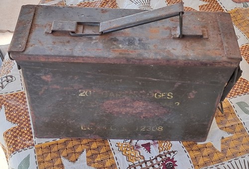 Vintage military metal ammo - vintage,