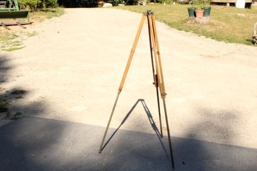 Vintage wooden and brass - and,