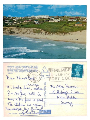 Postcard mawgan porth - postcard,