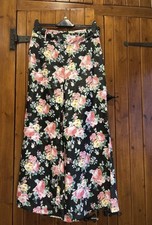 Summer Floaty Floral Trousers Wide Leg QED LONDON Size 10