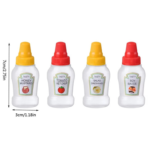 4pcs mini ketchup sauce - 4pcs,