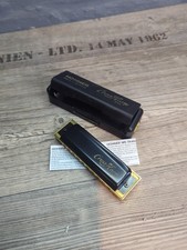 HOHNER 565/20 MS Blues Harp A Harmonica - Black & Gold @G