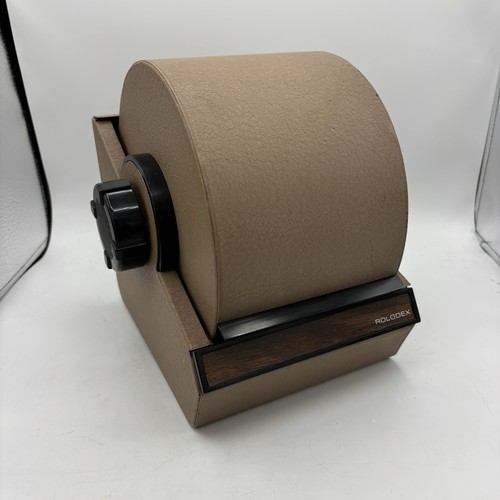 Vintage metal rolodex model - vintage,