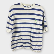 ZARA Knit Sweater Striped Navy