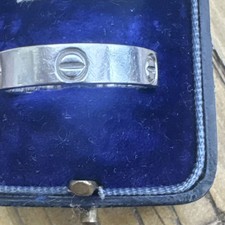Cartier 18ct 750 White 'Gold. Beautiful  Screw Ring PLEASE READ DESCRIPTION Y