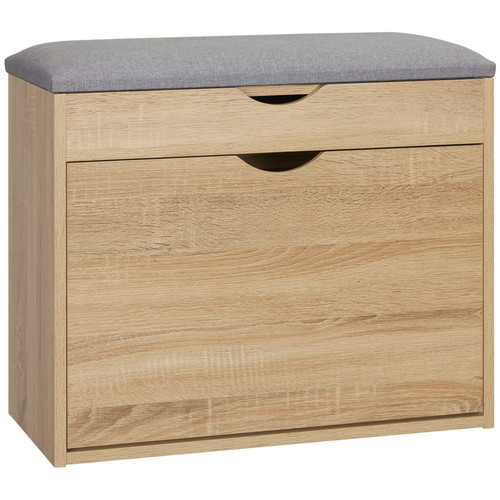 Shoe bench natural 60x30x50cm - shoe,