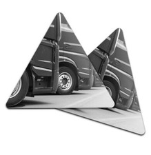 2x Triangle Coaster - BW -