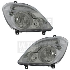 Mercedes Sprinter Headlights Mk2 Van 2006-2014 Headlamps No Fog Pair Left Right