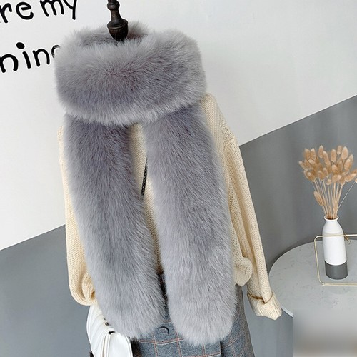 Scarf winter warm faux fur - warm,