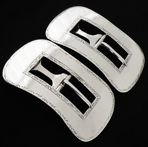 Pair large sterling silver - pair,