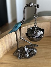 Vintage Heron Stork Turquoise